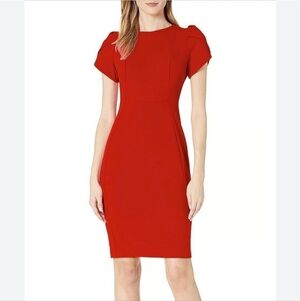 knee length dresses for ladies Minimal Purple Women Mini Genuine Leather Dress S / Dark Red main image 0